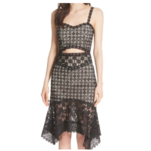 Alice + Olivia Black Lace Tamica Dress‎ NWT Sz. 8 - Picture 3 of 13